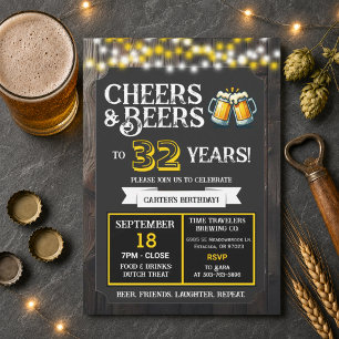 Invitation Joyeux Anniversaire à la Brasserie : 32 Ans de Che