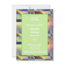 Joyeux Anniversaire Adulte Tout Âge Motif Abstrait