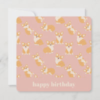 Joyeux anniversaire Cute Corgi Motif pour Amoureux