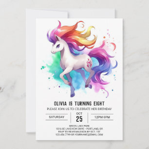 Invitation Joyeux anniversaire de cheval à imprimer