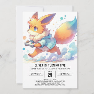 Invitation Joyeux anniversaire en ligne de Fox