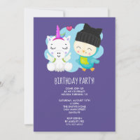 Joyeux Anniversaire Licorne de Dessin Animé Mignon