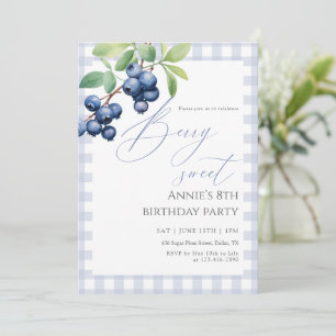 Invitation Joyeux Anniversaire Myrtille Berry Sweet
