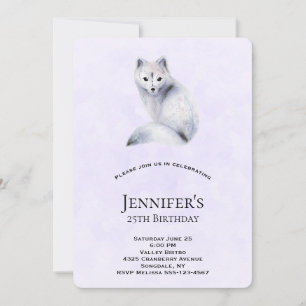 Invitation Joyeux Anniversaire Renard Nordique Mignon avec Mo