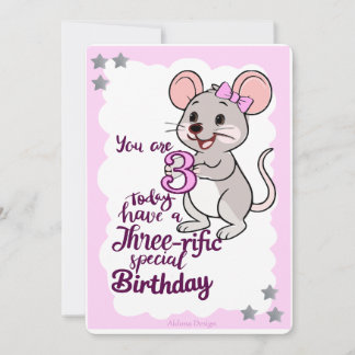Invitation Joyeux Anniversaire Trois-rifique