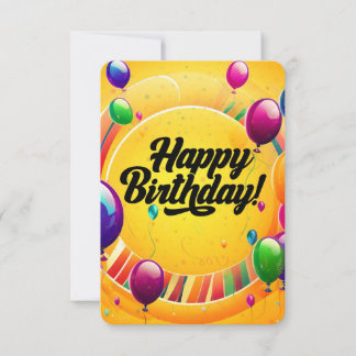 Invitation Joyeux Anniversaire Vibrant