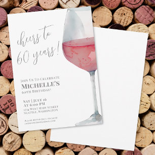 Invitation Joyeux Anniversaire Vin 60 Ans Fête