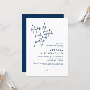 Invitation Joyeux Après La Fête, Dîner Mariage Moderne