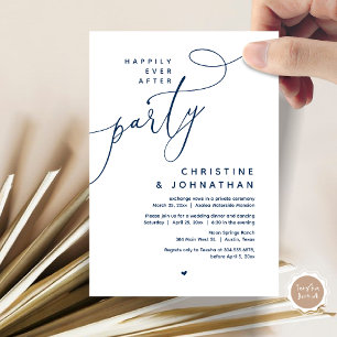 Invitation Joyeux Après La Fête, Dîner Mariage Romantique