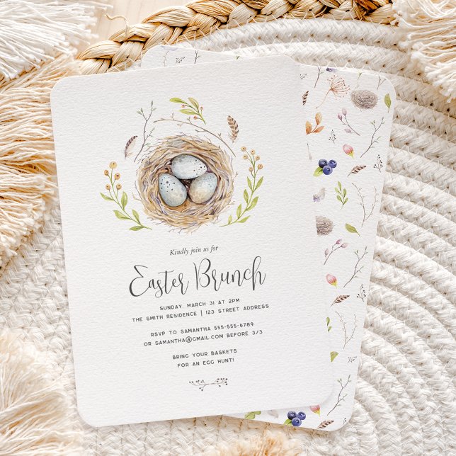 Invitation Joyeux Brunch de Pâques (Créateur téléchargé)
