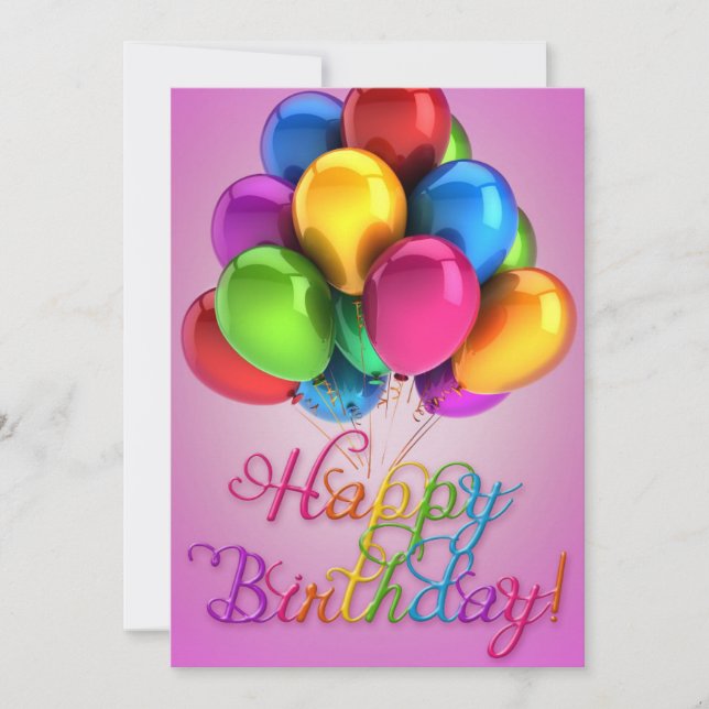 Invitation Joyeux Cadeaux d'anniversaire Love Cake (Devant)