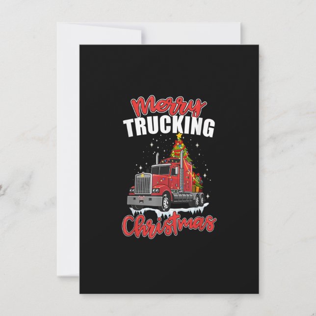 Invitation Joyeux Camion Noël Pour Sarcastique Camion de Noël (Devant)