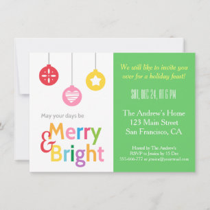 Invitation Joyeux et fête de Noël