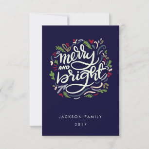Invitation Joyeux et Joyeux Fêtes Lumineuses