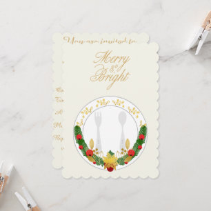 Invitation Joyeux et souper de Noël