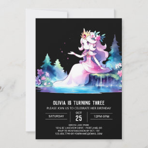 Invitation Joyeux Fun Princess Anniversaire