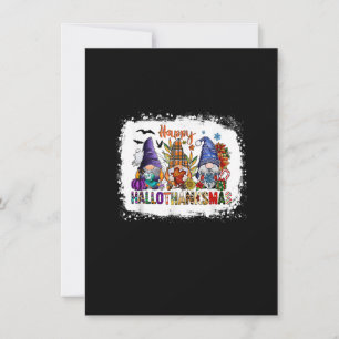 Invitation Joyeux HalloMerciMas Halloween Gnomes Thanksgiving