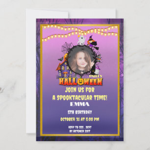 Invitation Joyeux Halloween C'est la saison de la célébration