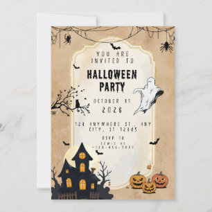Invitation Joyeux Halloween Famille Sanderson