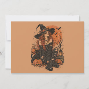 Invitation Joyeux Halloween les filles