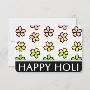 Invitation joyeux holi festival de printemps