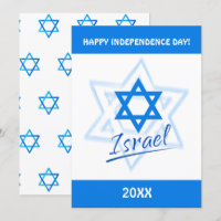 Joyeux Jour de l'Indépendance d'Israël Étoile bleu