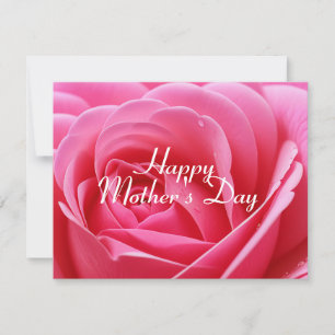 INVITATION JOYEUX JOUR DES MÈRES ÉLÉGANT ROSE