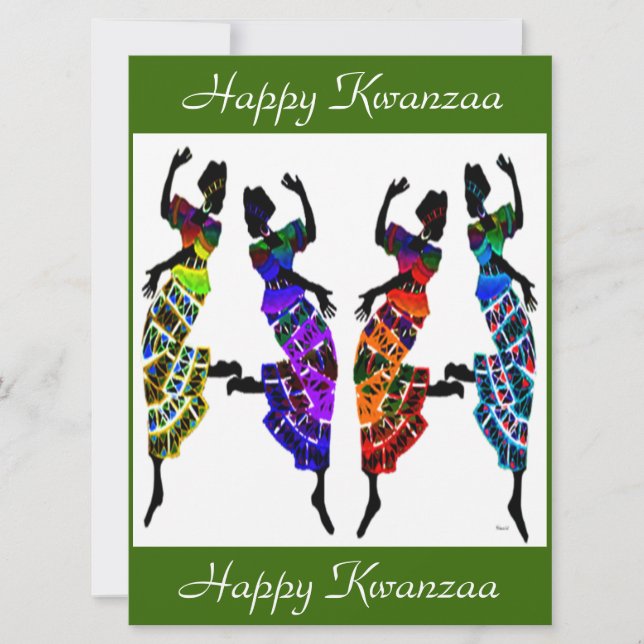 Invitation Joyeux Kwanzaa (Devant)