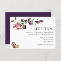 Joyeux Macaron | Élégant Violet Floral Moderne