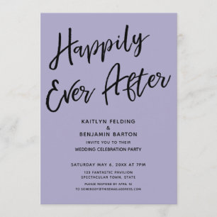 Invitation Joyeux Mariage Pour Toujours Dusty Purple