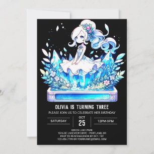 Invitation Joyeux Mignonne Princesse Anniversaire
