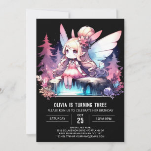 Invitation Joyeux minimaliste fête d'anniversaire