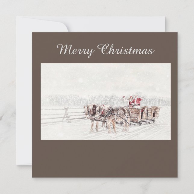 Invitation Joyeux Noël (Devant)