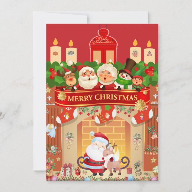 Invitation Joyeux Noël  (Devant)