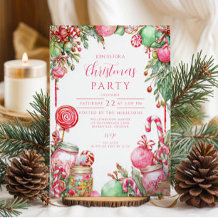 Invitation Joyeux Noël Canne à Sucre