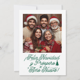 Invitation Joyeux Noël et Bonne Année avec Photo