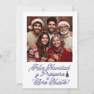 Invitation Joyeux Noël et Bonne Année avec Photo