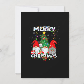 Invitation Joyeux Noël Gnome Chemise Amusante Famille Feux En