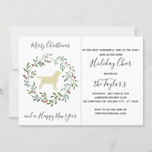 Invitation Joyeux Noël Joyeux Labrador Joyeux Labrador Retrie
