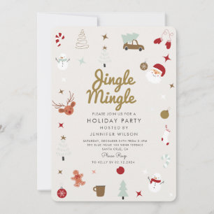 Invitation Joyeux Noël Joyeux Noël Jingle Mingle