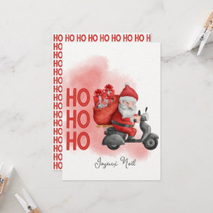 Invitation Joyeux Noël père Noël ho ho ho