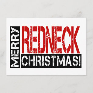 Invitation Joyeux Noël Redneck !Invitation de la fête de Funn