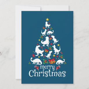 Invitation Joyeux Noël T Rex Enfants Garçons Funny Noël