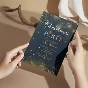 Invitation Joyeux Noël Typographie Rouge