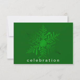 Invitation Joyeux Noël vert Compagnie
