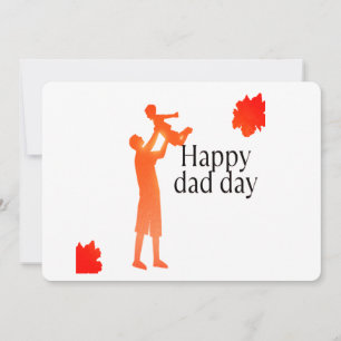 Invitation Joyeux papa Mug de jour - Père et enfant Silhouett