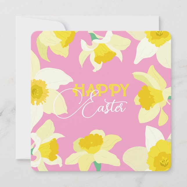 Invitation Joyeux Pâques. (Devant)