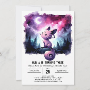 Invitation Joyeux petit chat anniversaire