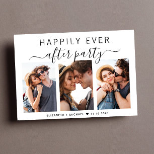 Invitation Joyeux Pour Toujours 3 Réception de Mariage Photo