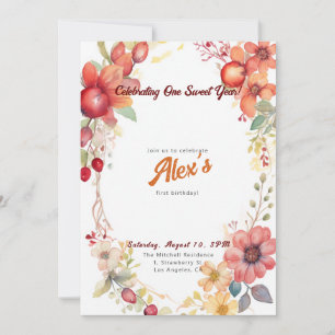 Invitation Joyeux premier anniversaire ! 1er anniversaire